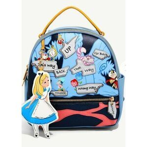 Danielle Nicole Disney Alice In Wonderland Signs, Direction Mini Backpack Bag